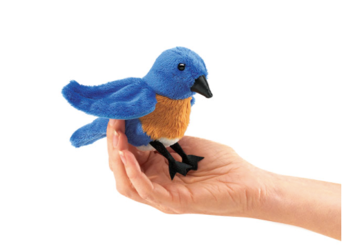 Folkmanis Bluebird finger puppet