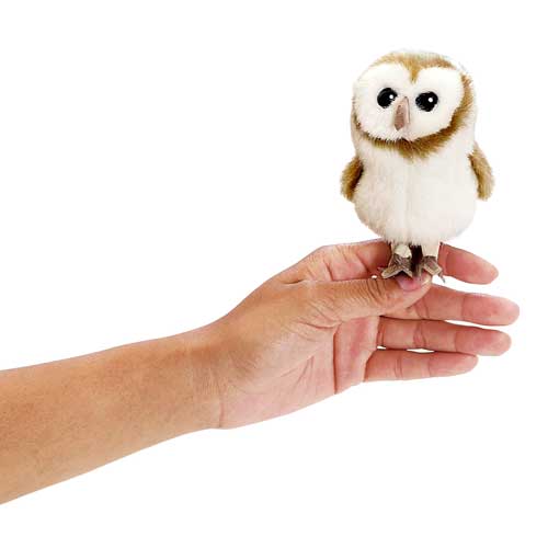 Folkmanis barn owl finger puppet