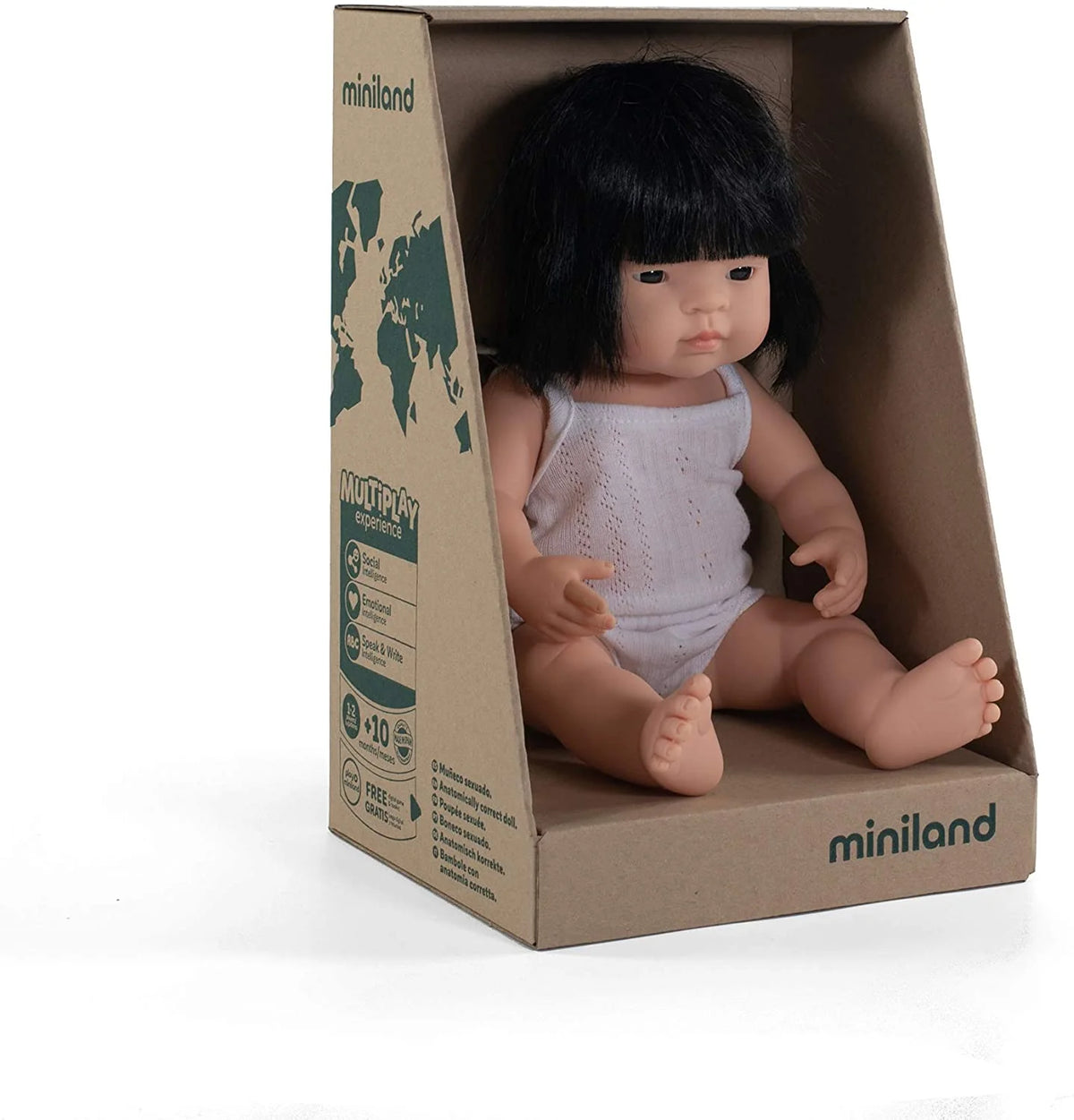 Miniland Newborn Baby Doll Asian Girl 21Cm 8 1 4