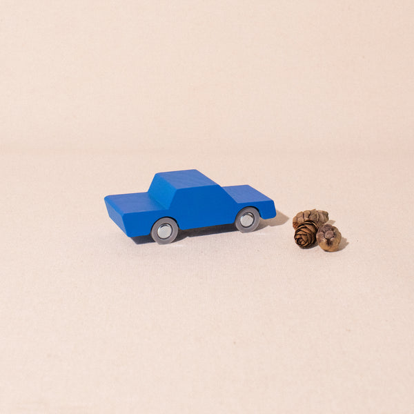 waytoplay back and forth blue wooden car