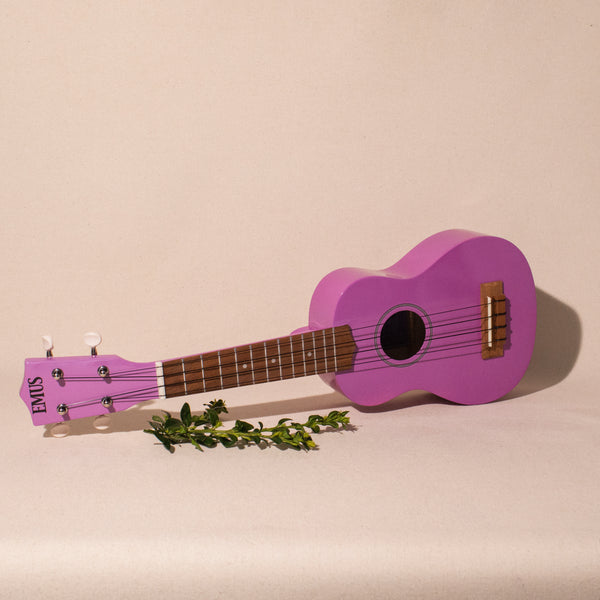 Lilac coloured soprano ukulele