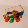 Grapat wood rainbow colored coins mixed