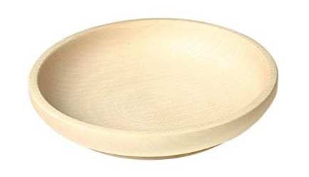 14cm shallow wood bowl