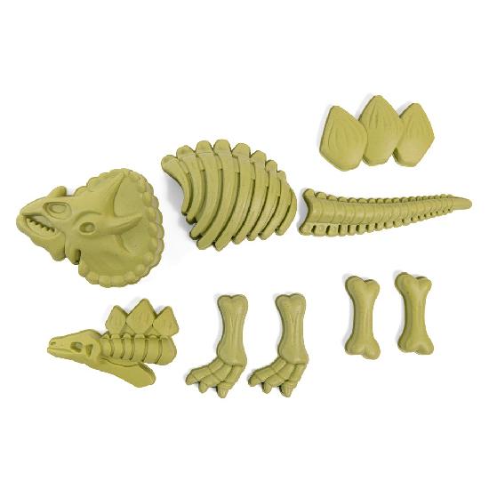 set of sand molds to make dinosaur fossil shapes