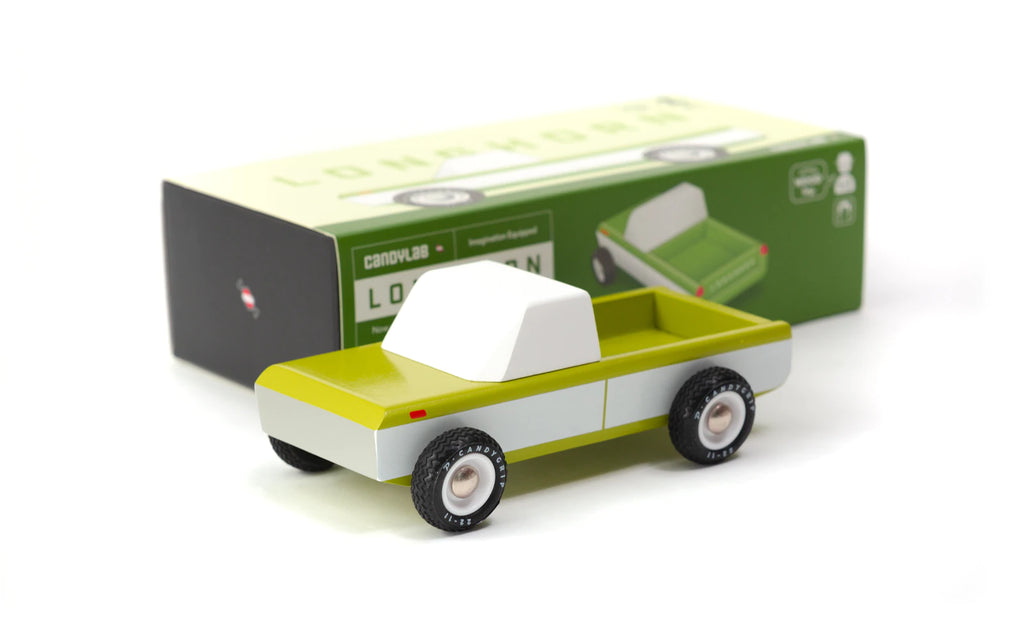 Candylab Americana Longhorn green and white pickup truck with box