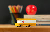 candycar school bus on teacher's desk